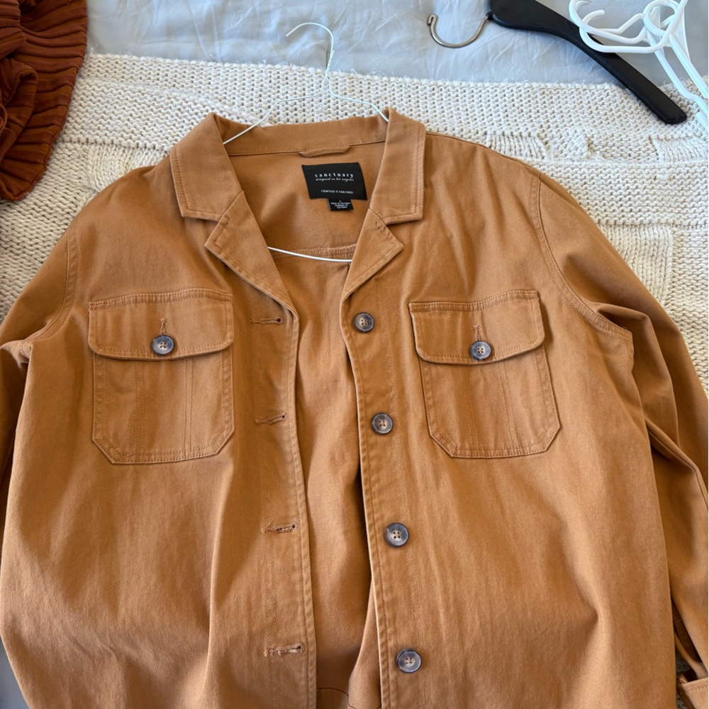 Sanctuary Tan Button-Up Jacket